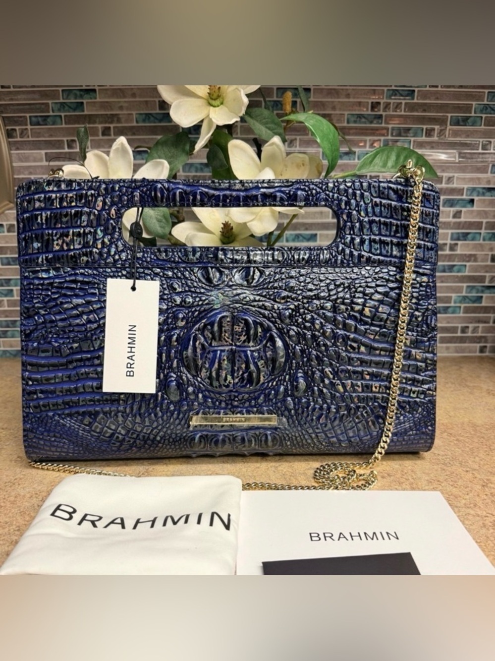 NWT Brahmin Ravina Royal Blue purse